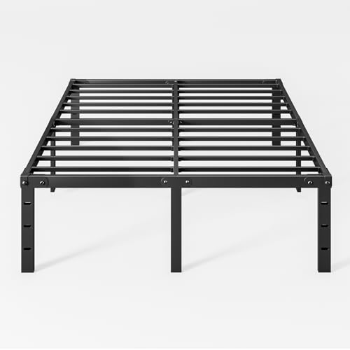qimamo 20 Inch Tall King Bed Frame, Metal Platform King Bed Frame...