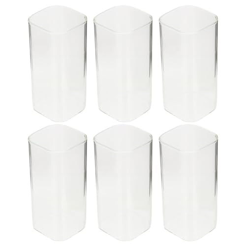 iplusmile �����Ȏl�p���ϔM�K���X���E�H�[�^�[�J�b�v 250ml 6�Z�b�g �~���N�J�b�v���p �z�[���L�b�`���ƃJ�t�F�p�����O���X