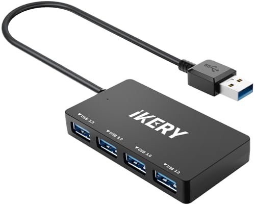 IKERY USBハブ 4ポート USB3.0 HUB