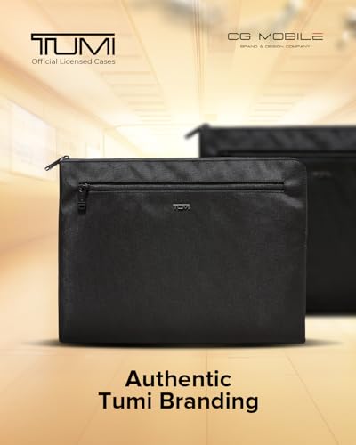 Image of TUMI 16 /15- Inch Laptop Sleeve Case Official Licensed by CG Mobile - Ballistic Nylon Protective Laptop /MacBook Bag, Durable & Stylish Slim Laptop Sleeve for Men & Women - Black