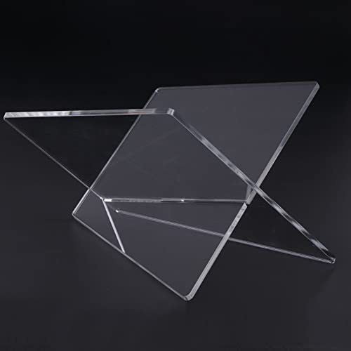 Omabeta Suporte de leitura de livros, transparente, elegante, à prova de corrosão, robusto, para exi