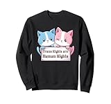 transgender cats holding sign trans rights are human rights felpa