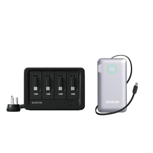 Gitryin 10000mAh Type-C Travel Power Bank & Charging Station