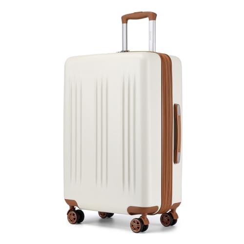 Image of Kono 28 Inch Large Checked Luggage with Spinner Wheels Expandable TSA Lock