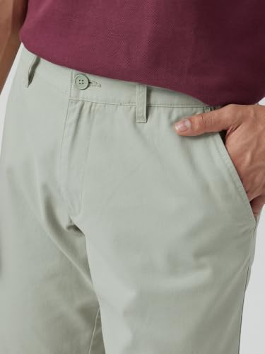 Image of XYXX Men's Element Chino Shorts | Solid Straight Fit | 100% Cotton with Dual Pockets & Plus Sizes