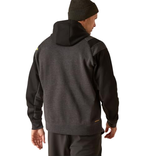 Image of Ariat Men's Rebar Workman Colorblock Logo Hoodie