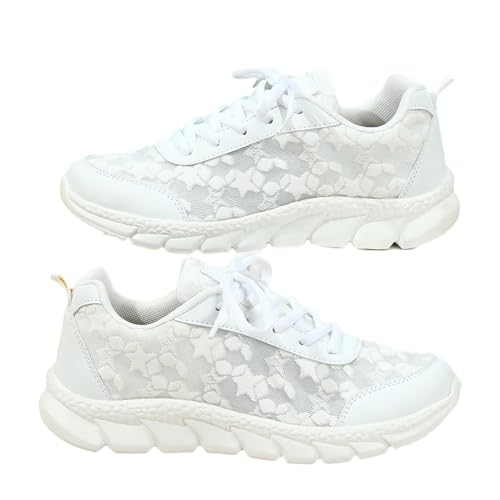 Women's Luxurious Orthopedic Sneakers, Hollow Breathable Mesh Shoes, Comfortable Running Shoes - Lightweight Sneakers