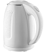OVENTE Portable Electric Kettle Stainless Steel Instant Hot Water Boiler Heater 1.7 Liter 1100W D...