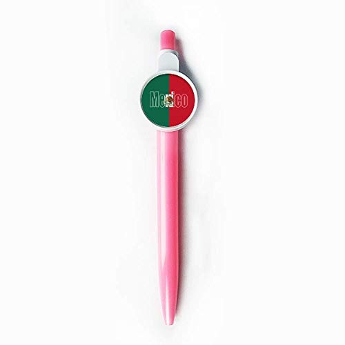 Stylo à bille rétractable drapeau Mexique bleu pour écrire au quotidien