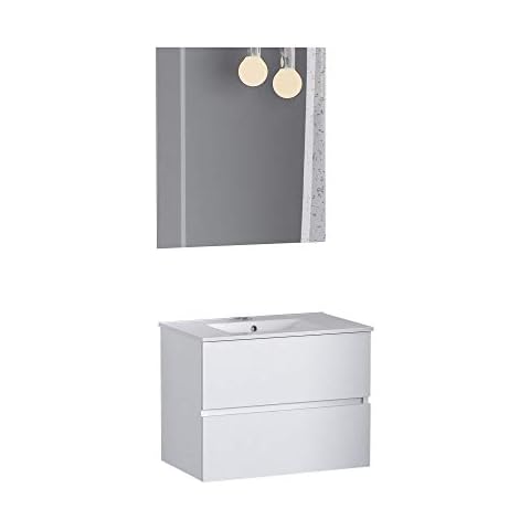 Baikal Conjunto de baño Natura con Lavabo cerámico y Dos Cajones Cover