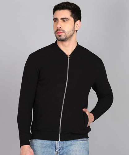 Image of Alan Jones Clothing Men's Cotton Blend Regular Solid Corduroy Front Zipper Jacket