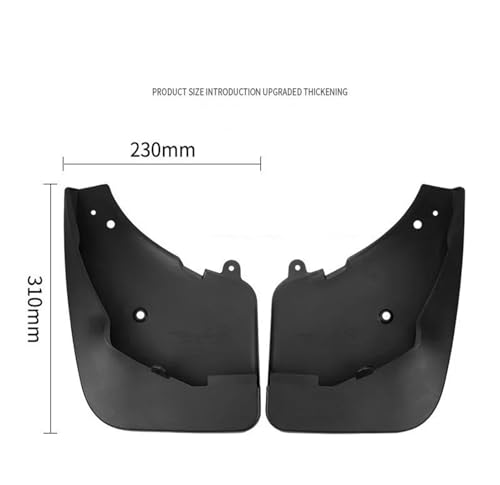 Guardabarros de alta resistencia para 3008 2008-2015, cubiertas duraderas 4