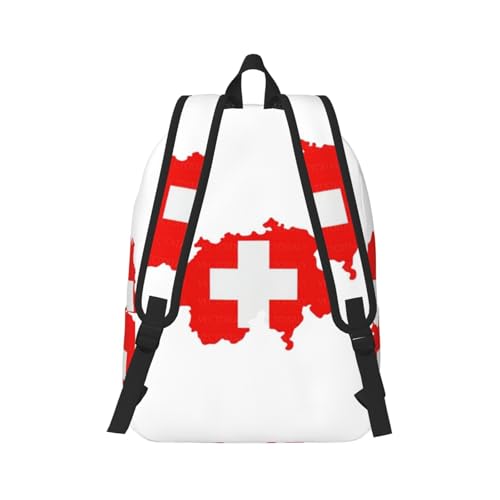 Sac à dos d'infirmière avec compartiment PC portable imprimé suisse - 3