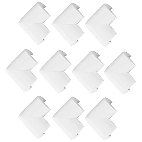 10Pcs Protection Coin de Table,Protection des Bords et Coins de Meubles Bébé,Protection Coin de Table et Meuble,pour Tables et Tout Meubles Pointus(Blanc)