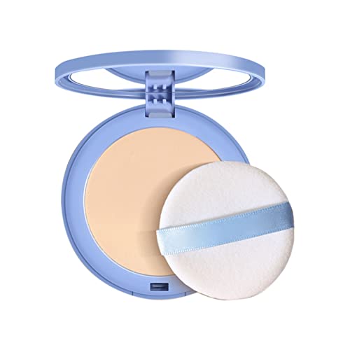 Pastel de polvo sedoso resistente al agua, maquillaje natural, corrector natural, control de aceite de larga duración, polvos de ajuste, tamaños de viaje, productos cosméticos para hombres (A Talla