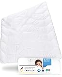 BLANCO couette hygiénique enfant 120x150, Régulation de l'humidité et respirabilité, Hypoallergénique parfaite pour enfants, Oeko-Tex, Confort maximal les 4 saisons, Couverture lit enfant 120 x 150 cm