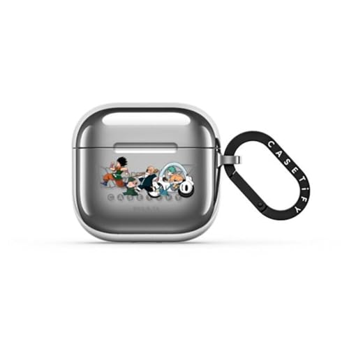 CASETiFY [Dragon Ball Z Co-Lab] �~���[ �P�[�X- AirPods 4 - YAMCHA, OOLONG, MASTER ROSHI, PUAR, & BULMA - �V���o�[
