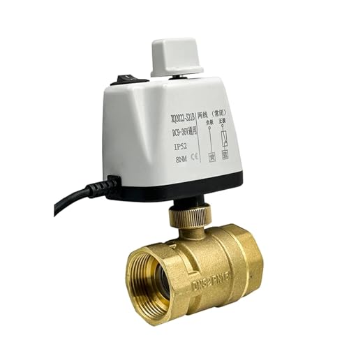Vanne à bille motorisée 12VDC 1 1/4" laiton normalement fermée