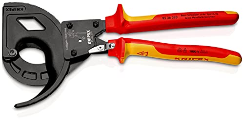 Knipex 95 36 320 Cable Cutters ratchet principle 3-stage