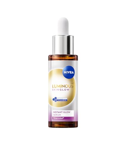 NIVEA Luminous630 Skin Glow Serum with Thiamidol, Niacinamide, Aloe Vera for Dark Spot Reduction, Pore Refinement, 30ml