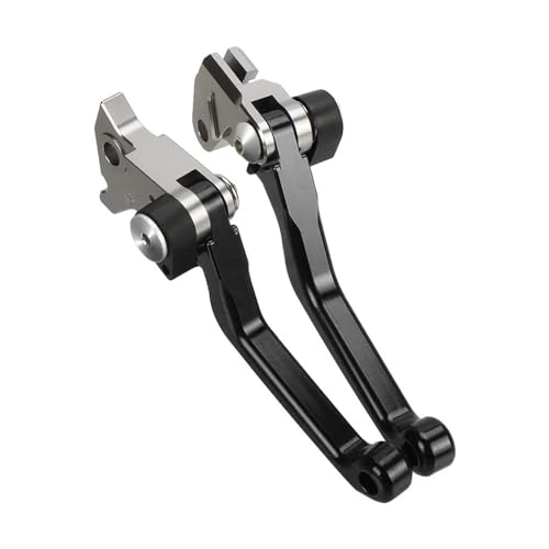Brems und Kupplungshebel Kompatibel Mit Yamaha Für YZ450F YZ 450F 2009-2021 2022 2023 2024 Motorrad Bremse Kupplung Hebel Motocross CNC Pivot Dirt Bike Griff(Black NO LOGO)