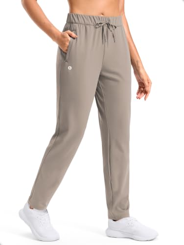 SANTINY Women's Athletic Track Pants Stretch Active Pants(Cliff Ash_L)