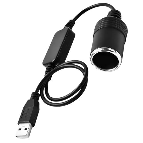 35cm Adaptateur USB vers Allume, 5V 2A USB A mâle à 12V 1A Allume Cigare de Voiture Prise Femelle...