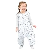 HOMEAL Toddler Sleep Sack with Feet, 1.0 TOG Sleeveless Sleep Sack for Early Walkers