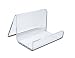 Clear Acrylic Plastic Business or Sign Card Holder, Cell Phone or Other Item Merchandise Display Stand Easel (2 Pack) (Style G)