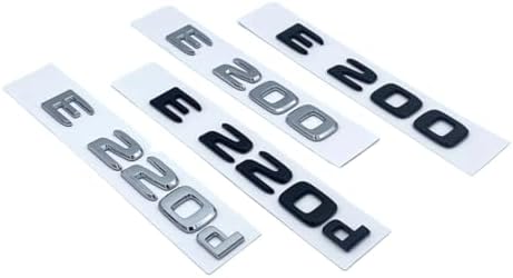 E400 Lettering OVARIA Black Silve Letters E200 E260 E300 E400 E220d E350e E300de ...