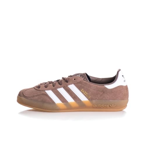 Adidas Originals Gazelle Indoor Mens Sneaker (Earth Strata White Gold Metallic, 7)