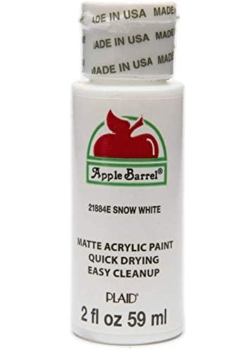 Apple Barrel Acrylic Paint Set, Matte, 2oz Primary Color Bottles for School, Work, Office, Art, Crafts, Children and Adults, Red, Yellow, Blue, Black and White, Paint Bundle - 5 Bottles - Image 6