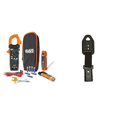 Klein Tools CL320KIT HVAC Kit for HVAC Testing; Digital Clamp Meter & 69417 Rare-Earth Magnetic Hanger, with Strap