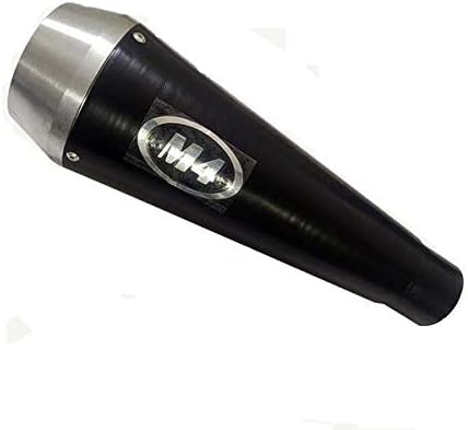 M4 Silencer for All Type of Scooty and Bike (Black) (Black)