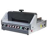 TECHTONGDA Electric Paper Cutter 13in Paper Trimmer, Desktop Cutting Paper Machine with Paper Pushing Device & Paper Pressing Handwheel