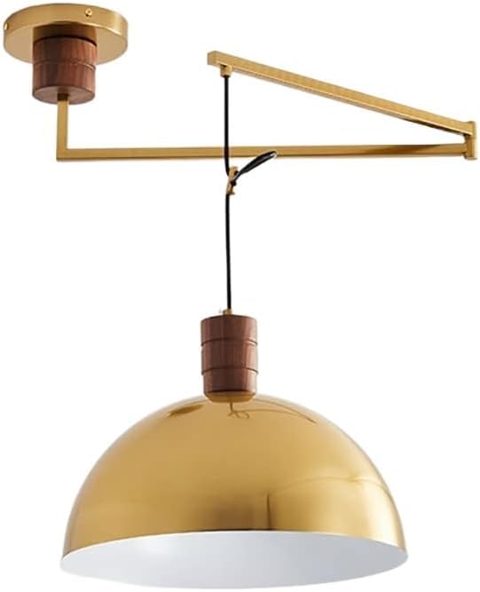 Lampe industrielle design suspension réglable bras pivotant métal