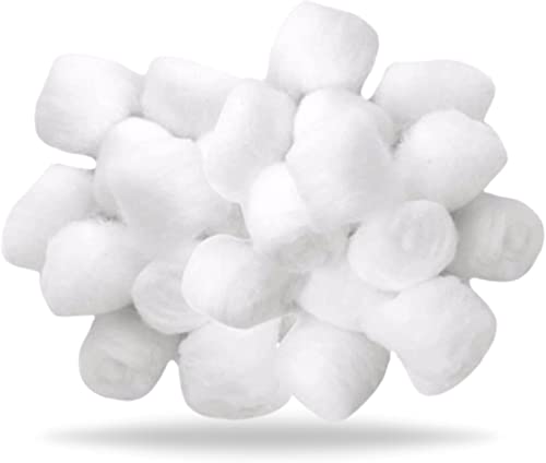 KARRMA LTD. Bola de algodón 100% puro, 200 unidades, bolas de algodón natural suave y suave para bebés y adultos