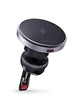 AMEGAT 15W Handyhalterung Auto Kabelloses Ladegerät Kompatibel mit MagSafe, 15W Ultraschnell Kfz Ladegerät Qi2, Lüftungsschlitz-Autohalterung mit Wireless Charger für iPhone 16/15/14/13/12 Serie