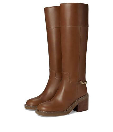 Michael Kors Women's Carlisle Knee High Boot, Luggage, 8