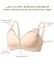 As Fairy Still-BHS zum Stillen, Kabelloser Nahtloser Schwangerschafts-BH Ultra Komfort Schwangerschafts Schlaf Bralette für Frauen (Beige-doppel Vorderwelle M)