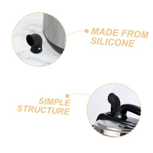 Válvula de Silicona para Liberación de Vapor Kit 2 Piezas Negro miniatura 3