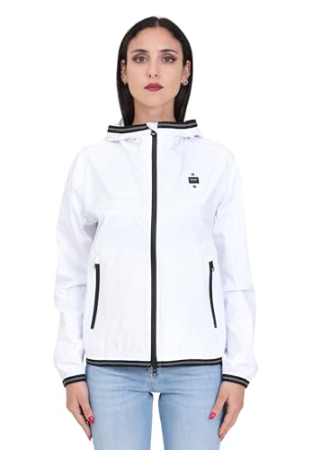 Marca: Blauer Blauer Giubbotto da donna bianco con patch logo sulla manica