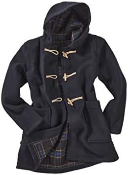 Montgomery Original Women's Authentic Crisp and Concise Abberley Duffle Coat with Wood Toggles- Navy (Large)