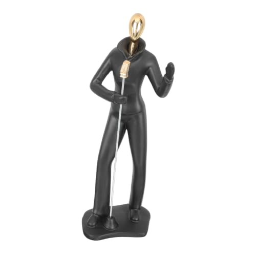 Trophée de musique en résine dorée Beavorty pour déco - 2