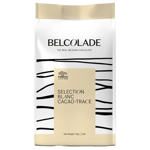 Belcolade Cacao Trace - White Belgian Chocolate (30%) Buttons, 1kg