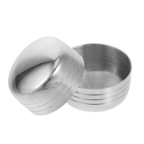 BESPORTBLE Tapas para Coctelera de Acero Inoxidable, 2 Piezas, Tapa Pequeña para Vaso Mezclador de 350 Ml, Accesorio para Bar, Cocina y Tiendas de Té Leche