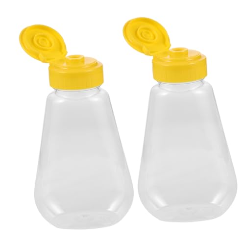 Imagen de Toddmomy Dispensador De Miel Botellas De Plástico Vacías Exprimibles a Prueba De Fugas Para Salsa Mostaza Y Aderezo Contenedores Recargables Para Cocina Y Mesa
