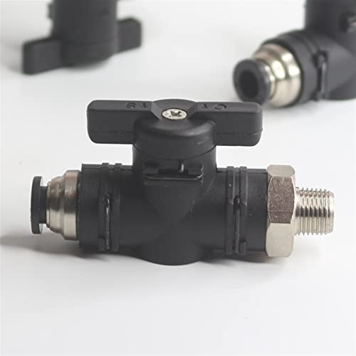 Vanne d'arrêt manuelle pour isoler un circuit pneumatique 4mm mâle M5 - 3