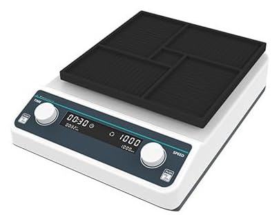 Lab Microplate Mixer Oscillator Laboratory Microplate Shaking Equipment with Brushless Motor Horizontal Gyration Amplitude 3mm RPM Range 500 to 1200rpm RPM Increment 10rpm