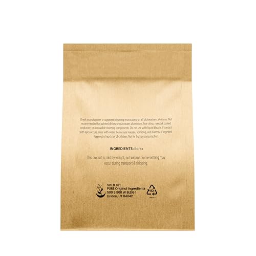 Image of PURE ORIGINAL INGREDIENTS Borax (4 oz) Sodium Borate, Multipurpose Cleaning Agent, Ideal Slime Ingredient